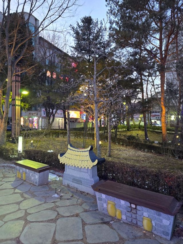 태백산 눈꽃축제가 열린 태백 황지연못🩵