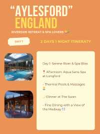 Aylesford itinerary 