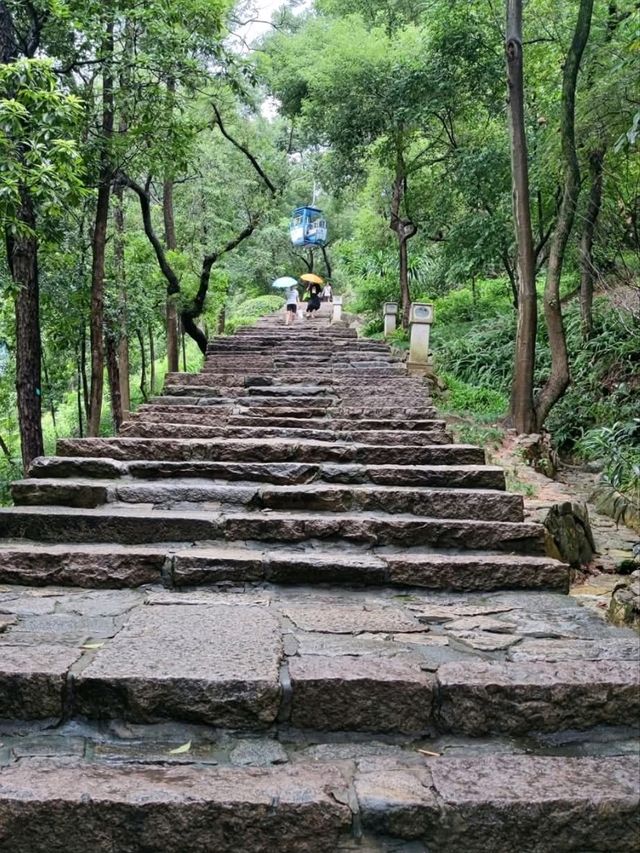 鼓山健行看福州市區全景