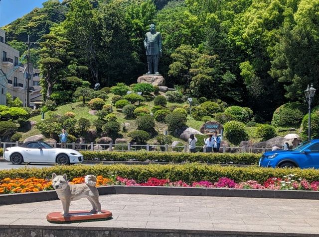 【鹿児島】西郷隆盛の像と愛犬の置物を撮影！