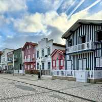 Stripes & Sea Breezes: A Colorful Stroll in Costa Nova