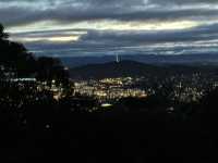 Mount Ainslie Lookout at Night – A Peaceful Glow Over Canberra