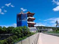 Beautiful views at the top of Keelung Tower, Taiwan