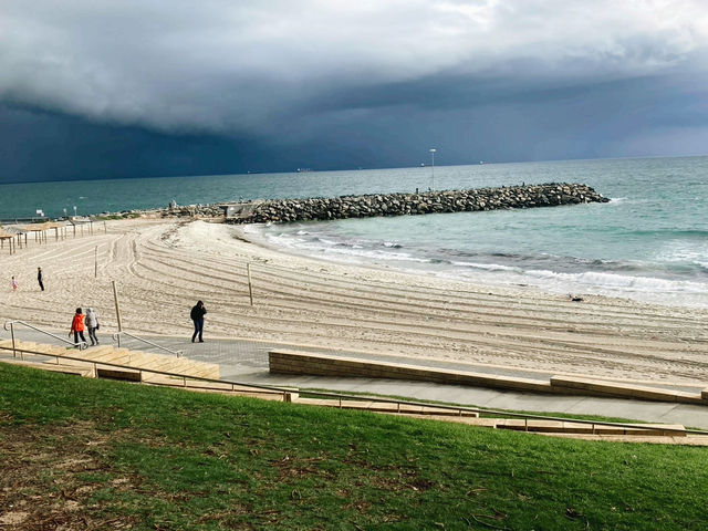 Walking by Cottesloe Beach