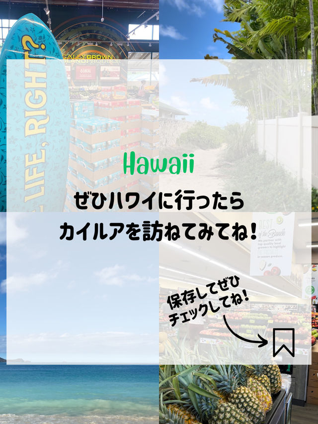 【Hawaiiのローカルタウンカイルア🏝️🍔✨】自然もグルメもぎゅっと詰まった癒しスポットへ♪