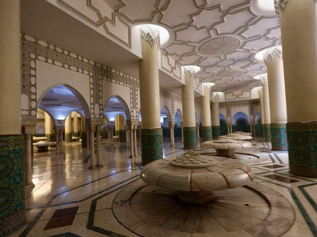 Sacred Grandeur Inside the Hassan II Mosque Sacred Grandeur Inside the Hassan II Mosque