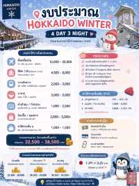 🇯🇵 Hokkaido Winter 4 วัน 3 คืน❄️