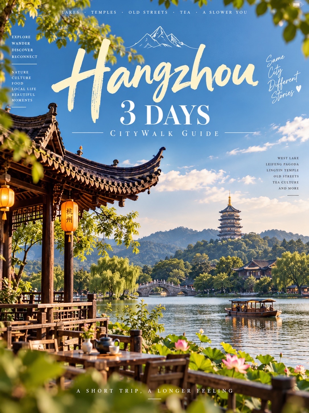 🌿✨ Hangzhou, China — 3 Days of Lakeside Walks, Hidden Streets & Seriously Good Food! 🇨🇳