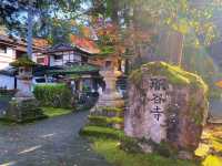 Tour the cave at a temple famous for its strange rocks