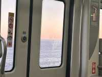 Train from Barcelona to Sitges beach