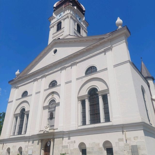 The churches are very nice in Győr, Hungary