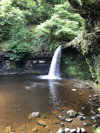 Waterfall Country In The Beautiful Brecon Beacons, A Natural Wonder Of Wales 