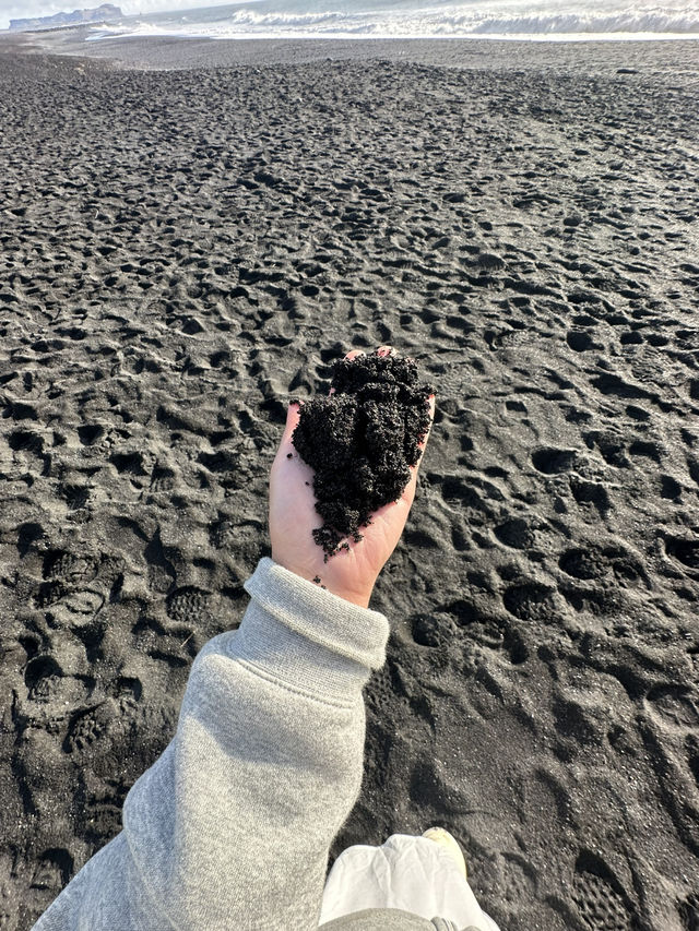 Black sand beach 