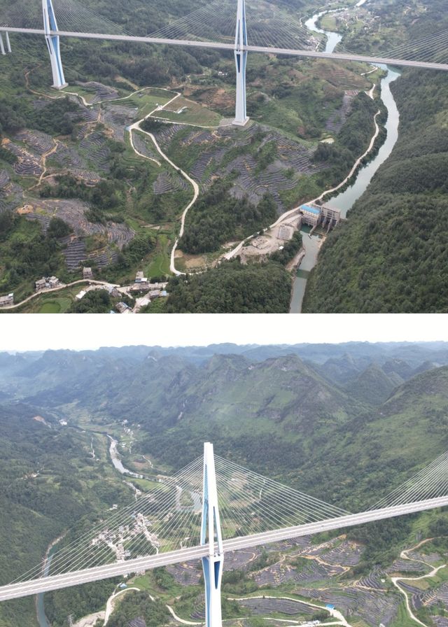 貴州天空之橋高空中欣賞美景