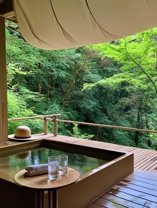 Private hot spring hotel. 