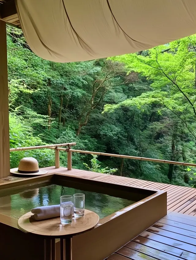 프라이빗 온천이 있는 호텔.