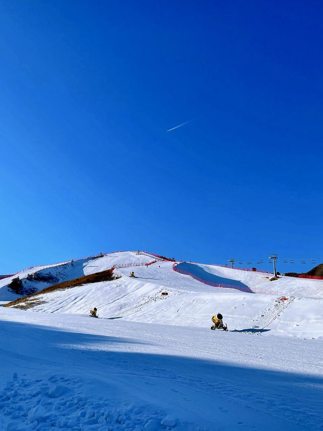 保定滑雪天花板七山滑雪場滑雪絕絕子