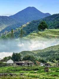 向山而居在高山梯田露營看日出日落！