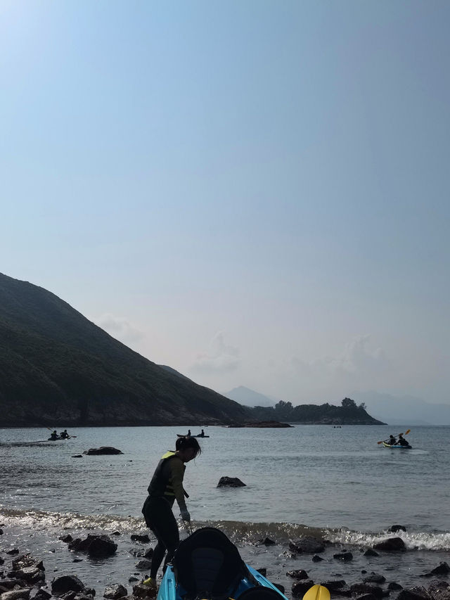 🏄‍♀️香港綠蛋島劃獨木舟，超刺激！