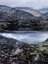獨自喺苗寨山頂等到天黑，見到燈光瞬間突然明白《千與千尋》