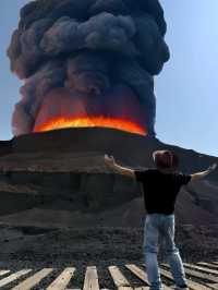烏蘭察布火山拍到了人生照片，火山爆發！