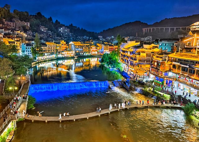 湖南湘西-鳳凰古城夜景
