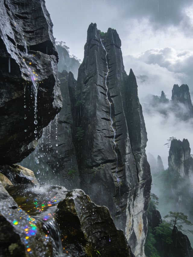 雨_石林華鎰山_四川廣安 雨_石林華鎰山_四川廣安