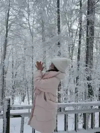 人生第一次在雪林裡騎馬,童話阿爾山