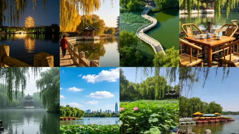 Jinan Daming Lake travel guide: Understanding the "lotus flowers on four sides, willow trees on three" scenery — traveler post in Jinan