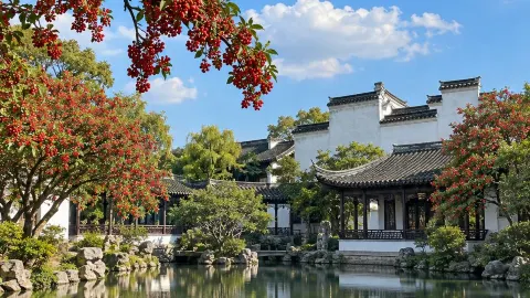 เที่ยวช้าๆ สบายๆ ครึ่งวันที่คฤหาสน์หงโต้ว (Hongdou Shanzhuang) — traveler post in ฉางสู่