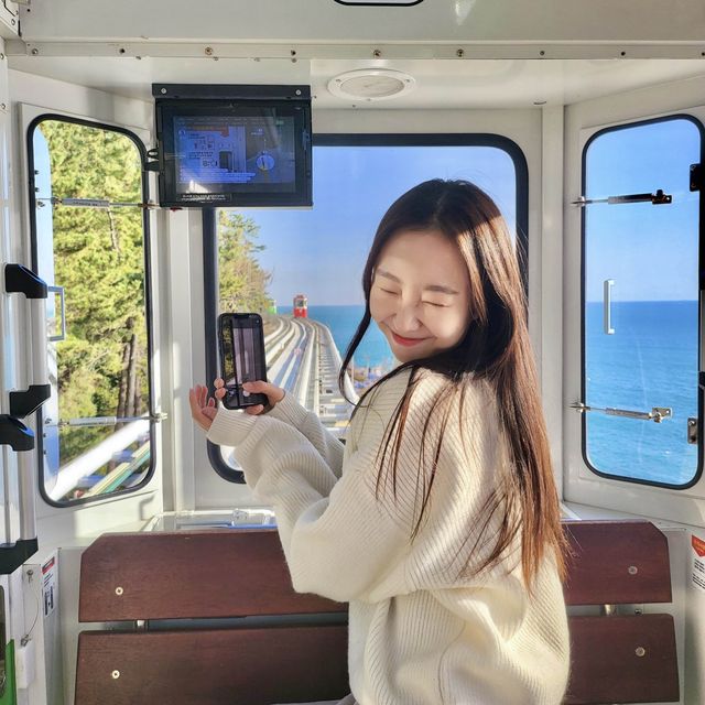 미포정거장 출발 부산 스카이캡슐📸