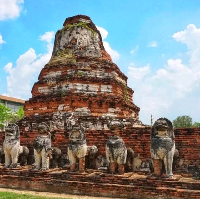 The beautiful temples in Ayutthaya
