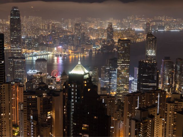 The Peak: A Nighttime Delight in Hong Kong