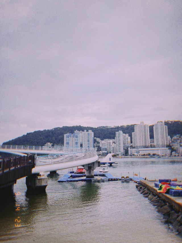 🇰🇷釜山松島半日遊👣松島的橋都有鐵網還有玻璃透明的設計🙈