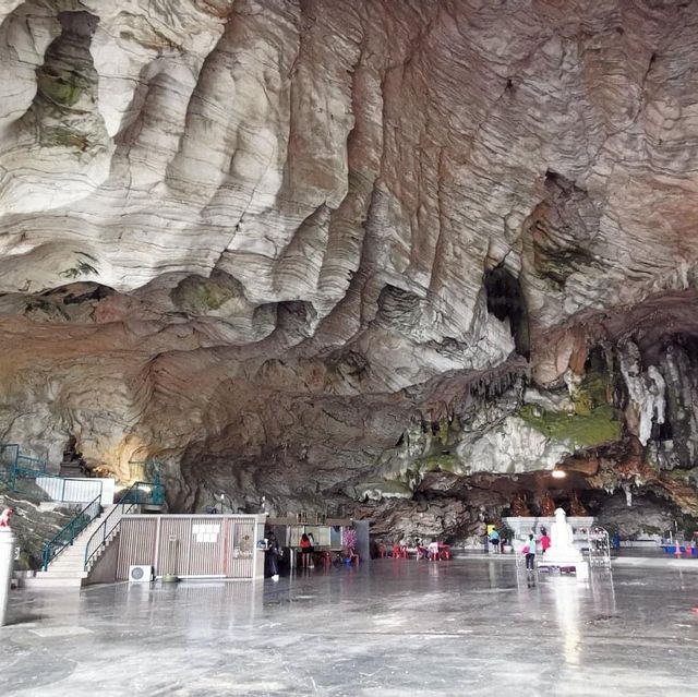 Beautiful temple set in a cave