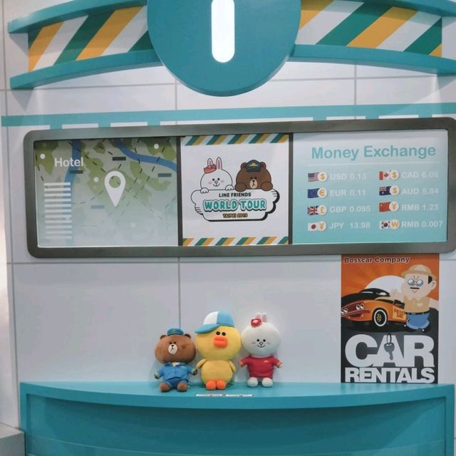 大人小孩都喜歡的歡樂line friends展😊