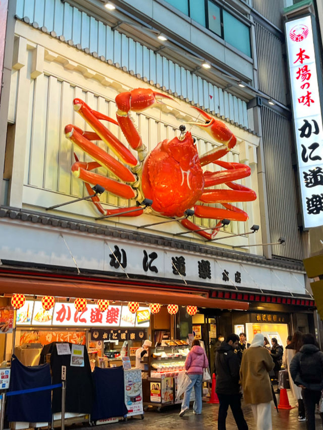 【大阪観光】見るだけで楽しい道頓堀の巨大看板✨