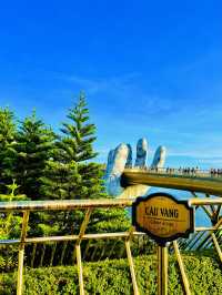 The Famous Golden Hands Bridge Vietnam🇻🇳✨