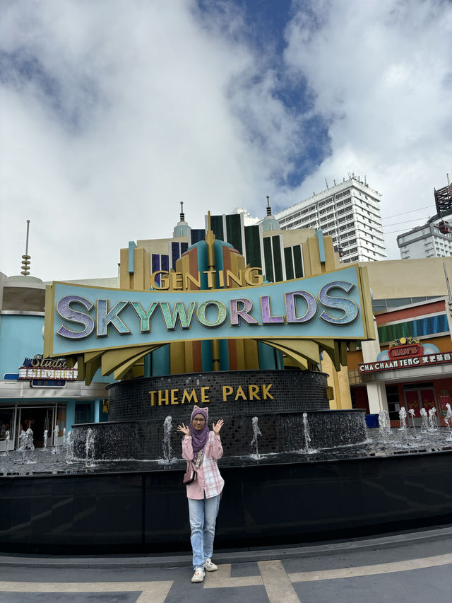 reliving childhood memories at a theme park in the sky!