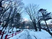冰雪覆蓋下的日光市景與華嚴瀑布的藍冰之美