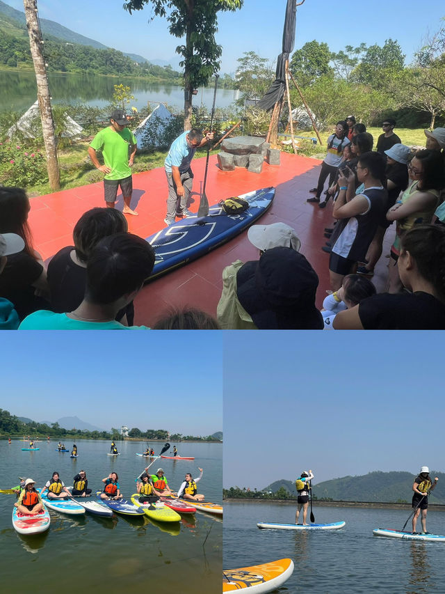 Fun Stand-up Paddling at Lake Co Dung🇻🇳 Hanoi Fun Stand-up Paddling at Lake Co Dung🇻🇳 Hanoi