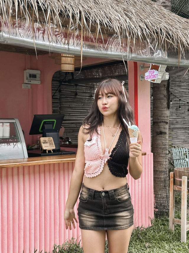 泰國華欣🇹🇭粉色火列鳥主題beach club🦩