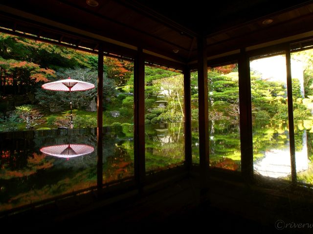 【滋賀県】滋賀の名勝逆さ紅葉！旧竹林院
