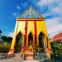 泰國曼谷湄南河畔皇家古跡寺廟景點:Wat Wiset Kan，適合拍照📸打卡