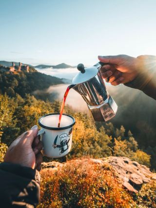 Hiking and Coffee time in Pfälzerwald 