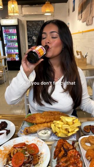 One of a kind fish and chips in London 😍