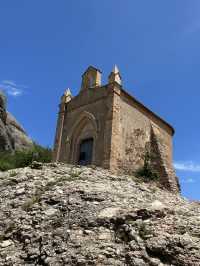 Small chapel at the high point on the Montserrat mountain