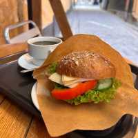 an off beat cafe with nice menu