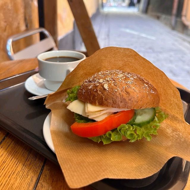 an off beat cafe with nice menu
