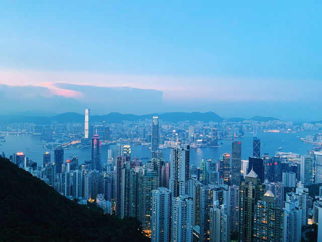 Golden Glow to Neon Brilliance: The Peak at Sunset